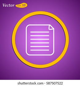 Clipboard Icon. Web design style.