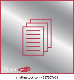 Clipboard Icon. Web design style.