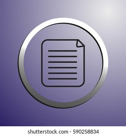 Clipboard Icon. Web design style.