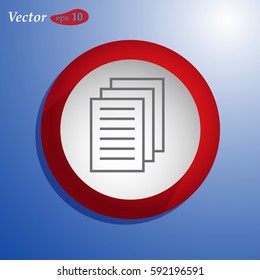 Clipboard Icon. Web design style.