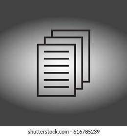 clipboard icon. Web design style