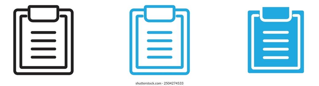Clipboard icon web design in vector