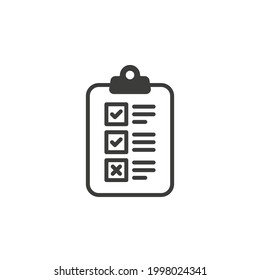 Clipboard icon with white background