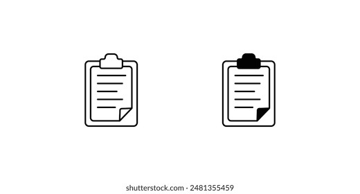 clipboard icon with white background vector stock illustration