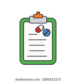 clipboard icon with white background vector stock illustration