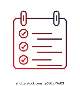 Clipboard icon with white background vector stock illustration