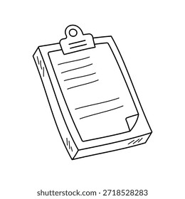 Ícone da área de transferência com ilustração de estoque de vetor de fundo branco