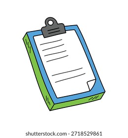 Ícone da área de transferência com ilustração de estoque de vetor de fundo branco
