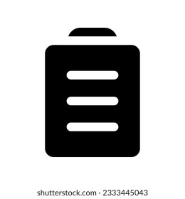 clipboard icon for your website design, logo, app, UI.