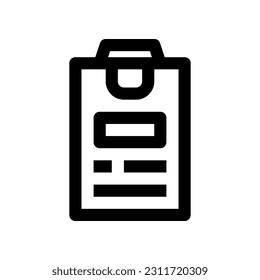 clipboard icon for your website, mobile, presentation, and logo design.