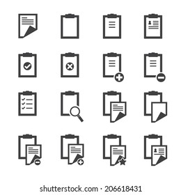 Clipboard icons