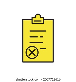 Símbolo de iconos del portapapeles elementos vectores para web infográfica