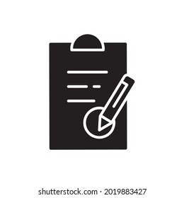 Clipboard icons symbol vector elements for infographic web