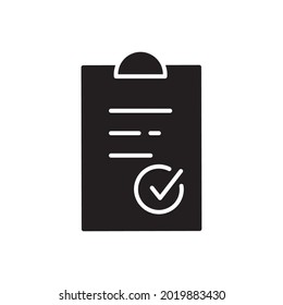 Símbolo de iconos del portapapeles elementos vectores para web infográfica