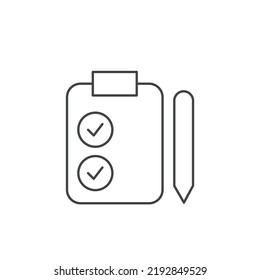 Clipboard icons  symbol vector elements for infographic web
