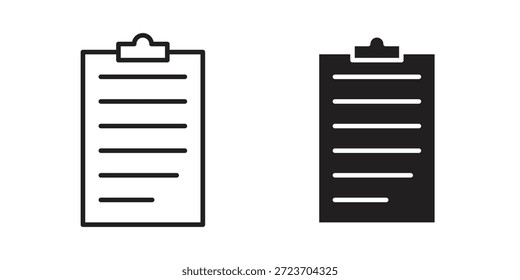 colección de Vector de los iconos del Portapapeles para los Diseños web