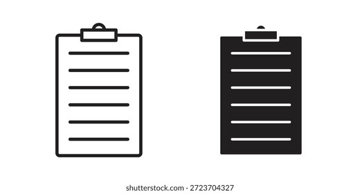 colección de Vector de los iconos del Portapapeles para los Diseños web