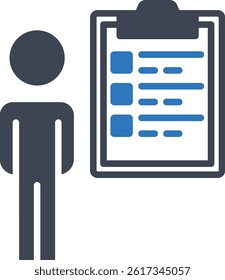   Clipboard illustration with isolated background 