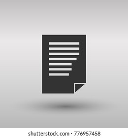Clipboard Isolated Flat Web Mobile Icon.