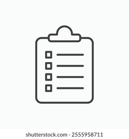 Clipboard isolated icon. vector illustration.