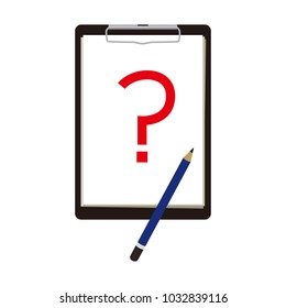 clipboard isolated on white background
