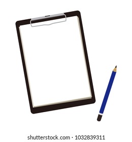 clipboard isolated on white background