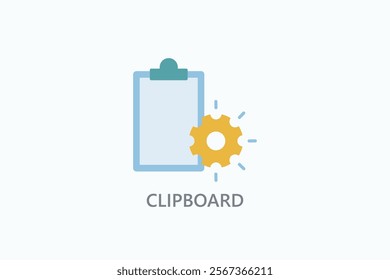 Clipboard Isolated Vector, Icon Or Logo Sign Symbol Illustration