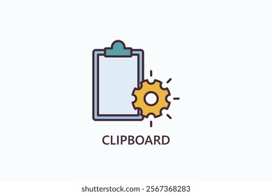 Clipboard Isolated Vector, Icon Or Logo Sign Symbol Illustration