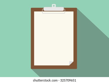 clipboard isolated vector long shadow