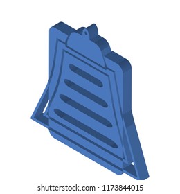 Clipboard isometric left top view 3D icon