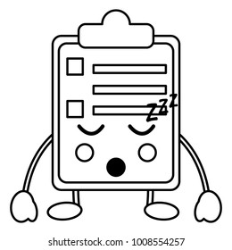 clipboard kawaii icon image 