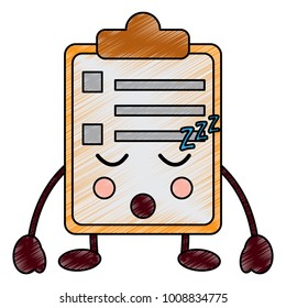 clipboard kawaii icon image