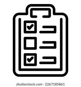 Clipboard learn icon outline vector. Training course. Class webinar