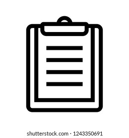 clipboard line icon
