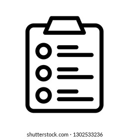 clipboard line icon