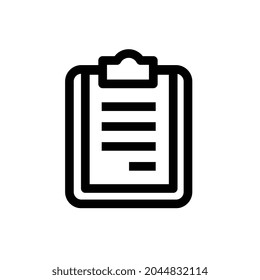 clipboard Line icon for business website,apps, and many more