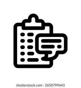 ícone da linha da área de transferência. Ícone de vetor limpo e minimalista para sites, aplicativos móveis, apresentações e logotipos. Totalmente dimensionável e personalizável para qualquer projeto.