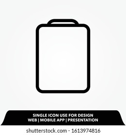 clipboard line icon design vector illustration