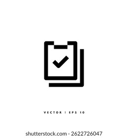 Clipboard Line Icon. Editable Stroke