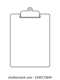 Clipboard line Icon. Editable vector EPS.