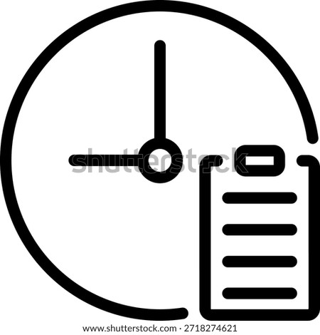 clipboard line icon illustration vector