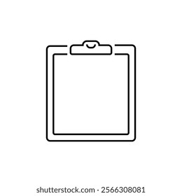 Clipboard Line Icon. linear style sign for mobile concept and web design. Outline vector icon.