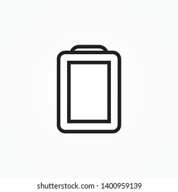 Clipboard line icon, outline vector sign, linear style pictogram isolated on white. Symbol, logo illustration. Editable stroke. Pixel perfect graphics