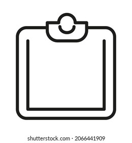 Clipboard line icon in trendy style. Stroke vector pictogram isolated on a white background. Clipboard premium outline icons.