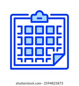 Clipboard line icon. Universal creative premium symbol. Vector sign icon logo template. Vector illustration