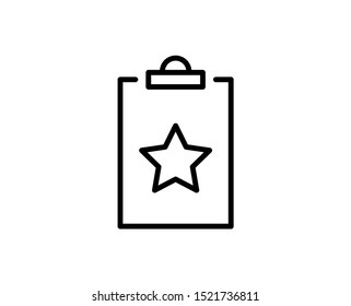 Clipboard line icon. Vector symbol in trendy flat style on white background. Web sing for design.
