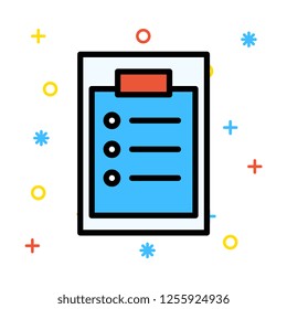 clipboard   list  document  