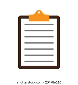 Clipboard, list icon - Vector