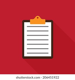 Clipboard, list icon - Vector
