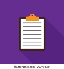 Clipboard, list icon - Vector